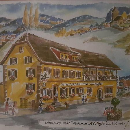Restaurant A L'Aigle Hotell Wimmenau Eksteriør bilde