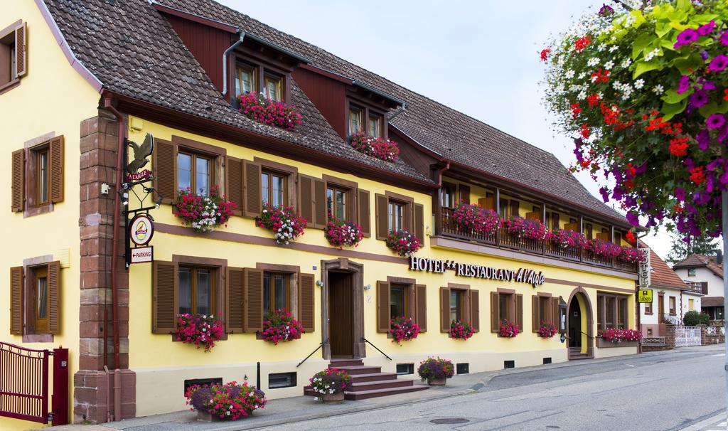 Restaurant A L'Aigle Hotell Wimmenau Eksteriør bilde
