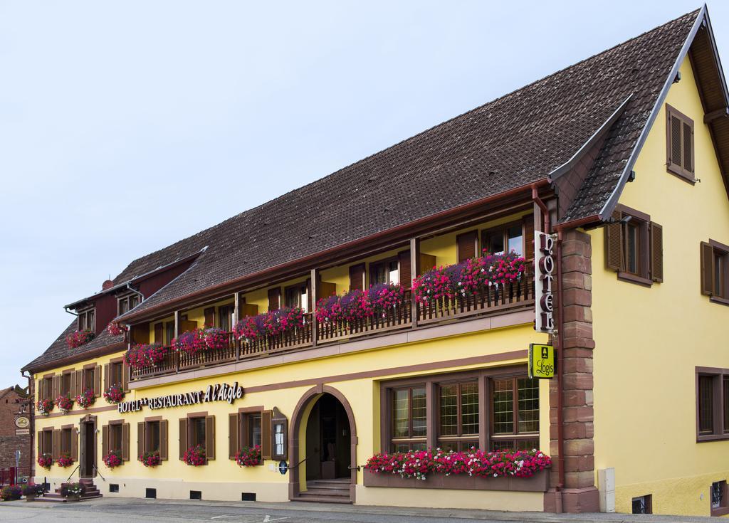 Restaurant A L'Aigle Hotell Wimmenau Eksteriør bilde